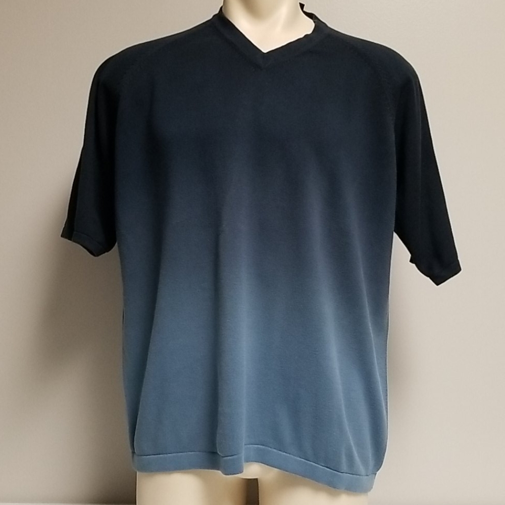 Faded color dress T-Shirt, V-Neck